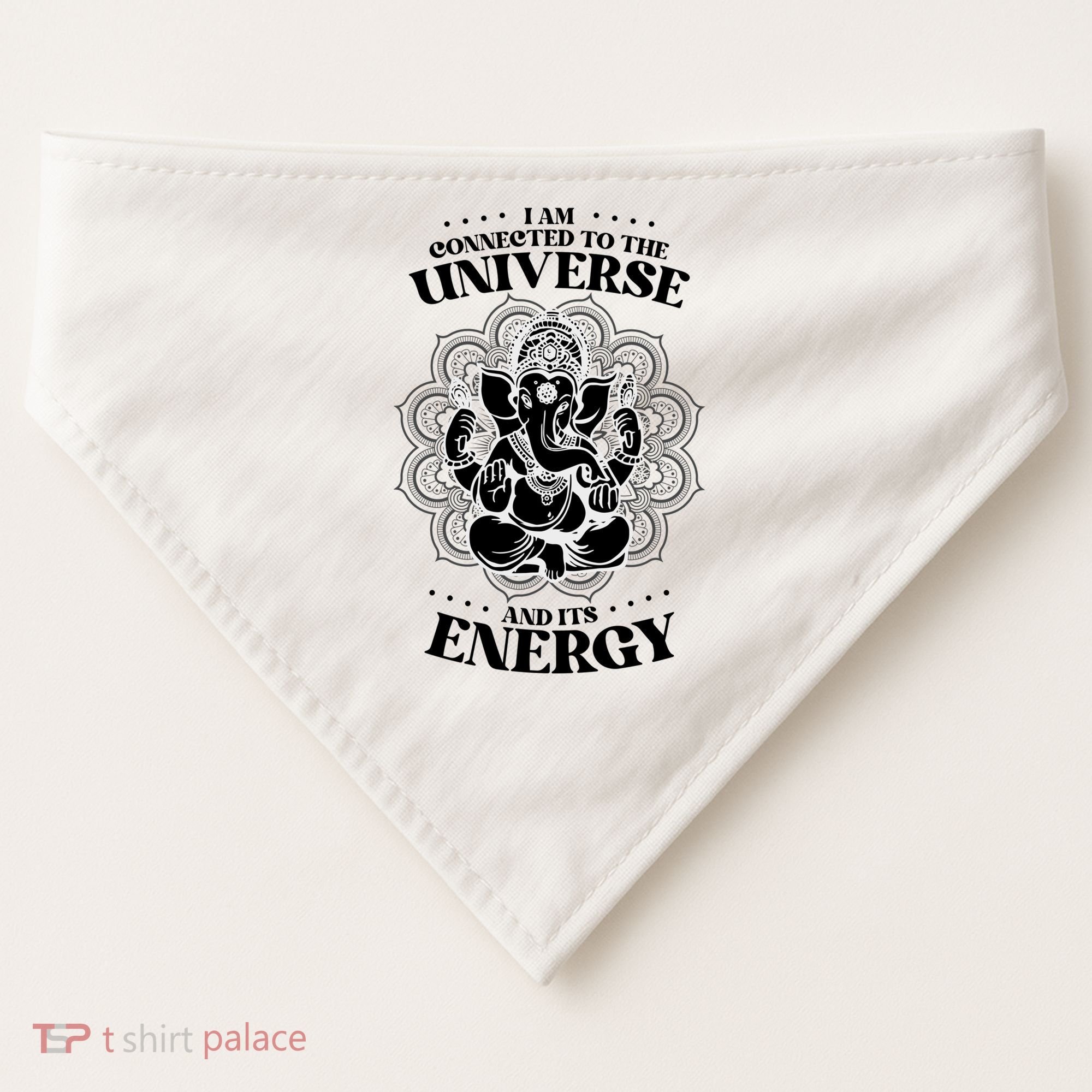 Mandala Yoga Elephant Zen Meditation Quote Buddhism Buddhist Gift USA-Made Doggie Bandana