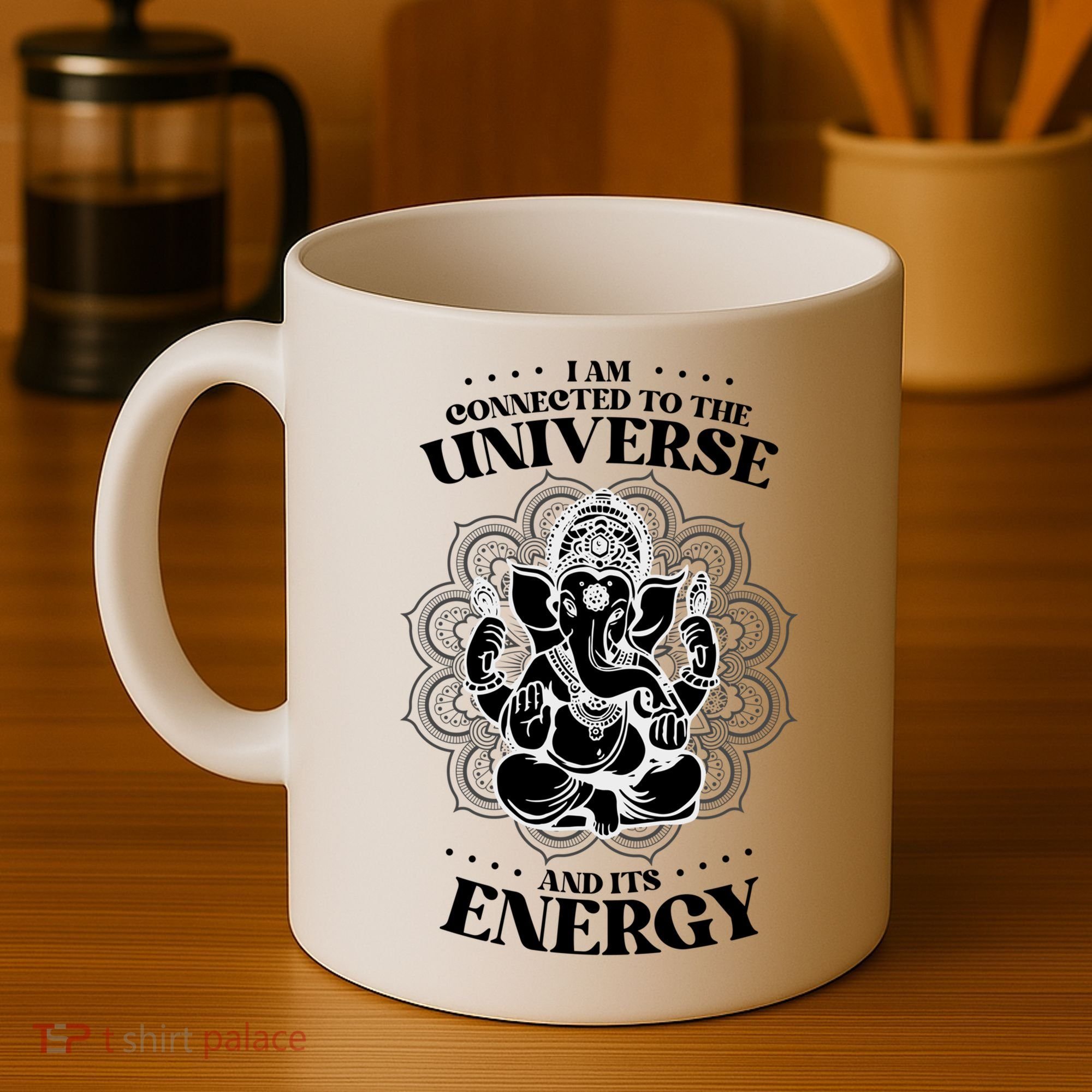 Mandala Yoga Elephant Zen Meditation Quote Buddhism Buddhist Gift Coffee Mug