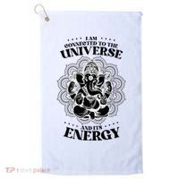 Mandala Yoga Elephant Zen Meditation Quote Buddhism Buddhist Gift Golf Towel thumb 0