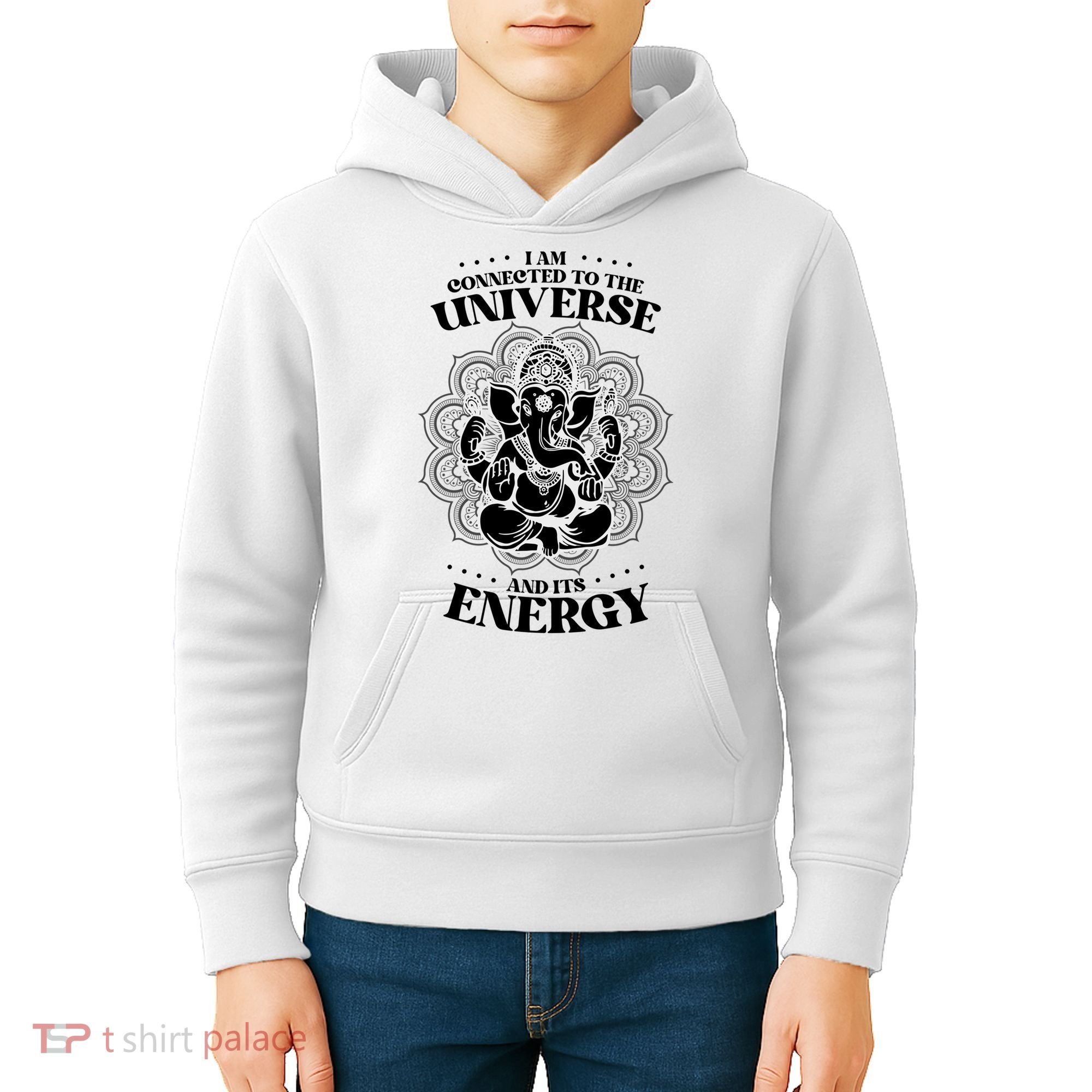 Mandala Yoga Elephant Zen Meditation Quote Buddhism Buddhist Gift Kids Hoodie