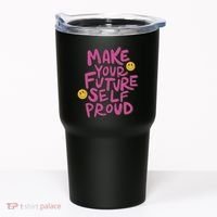 Make Your Future Self Proud Smiley Tumbler thumb 0