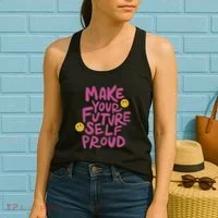 Make Your Future Self Proud Smiley Women's Tank Top thumb 2