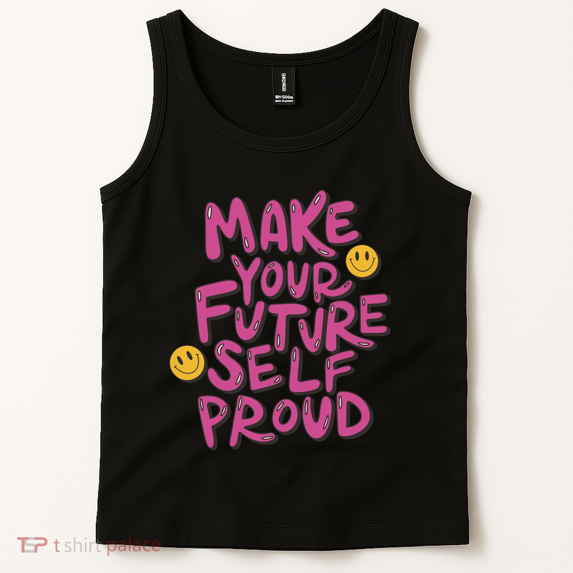 Make Your Future Self Proud Smiley Tank Top