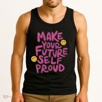 Make Your Future Self Proud Smiley Tank Top thumb 3