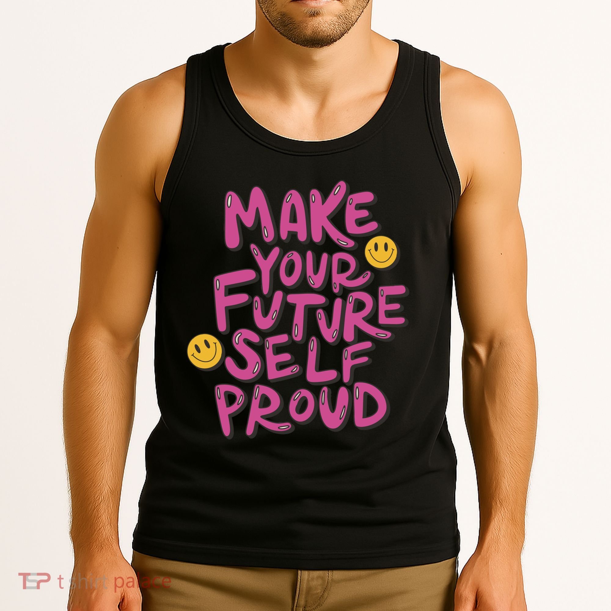 Make Your Future Self Proud Smiley Tank Top