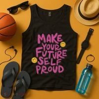 Make Your Future Self Proud Smiley Tank Top thumb 4