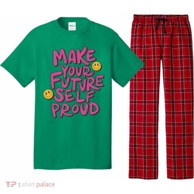 Make Your Future Self Proud Smiley Pajama Set