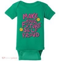 Make Your Future Self Proud Smiley Baby Bodysuit thumb 0