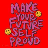 Make Your Future Self Proud Smiley Santa Hat thumb 1