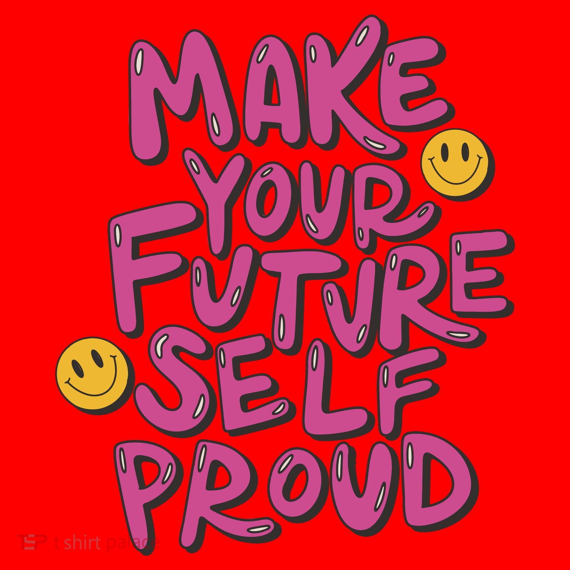 Make Your Future Self Proud Smiley Santa Hat