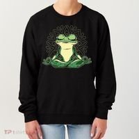 Meditating Yoga Frog Women's Sweatshirt thumb 0