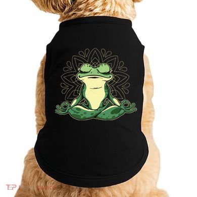 Meditating Yoga Frog Doggie Tank