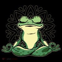 Meditating Yoga Frog Doggie Tank thumb 4
