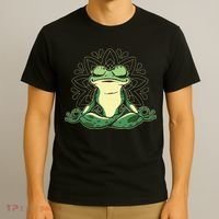 Meditating Yoga Frog T-Shirt thumb 3