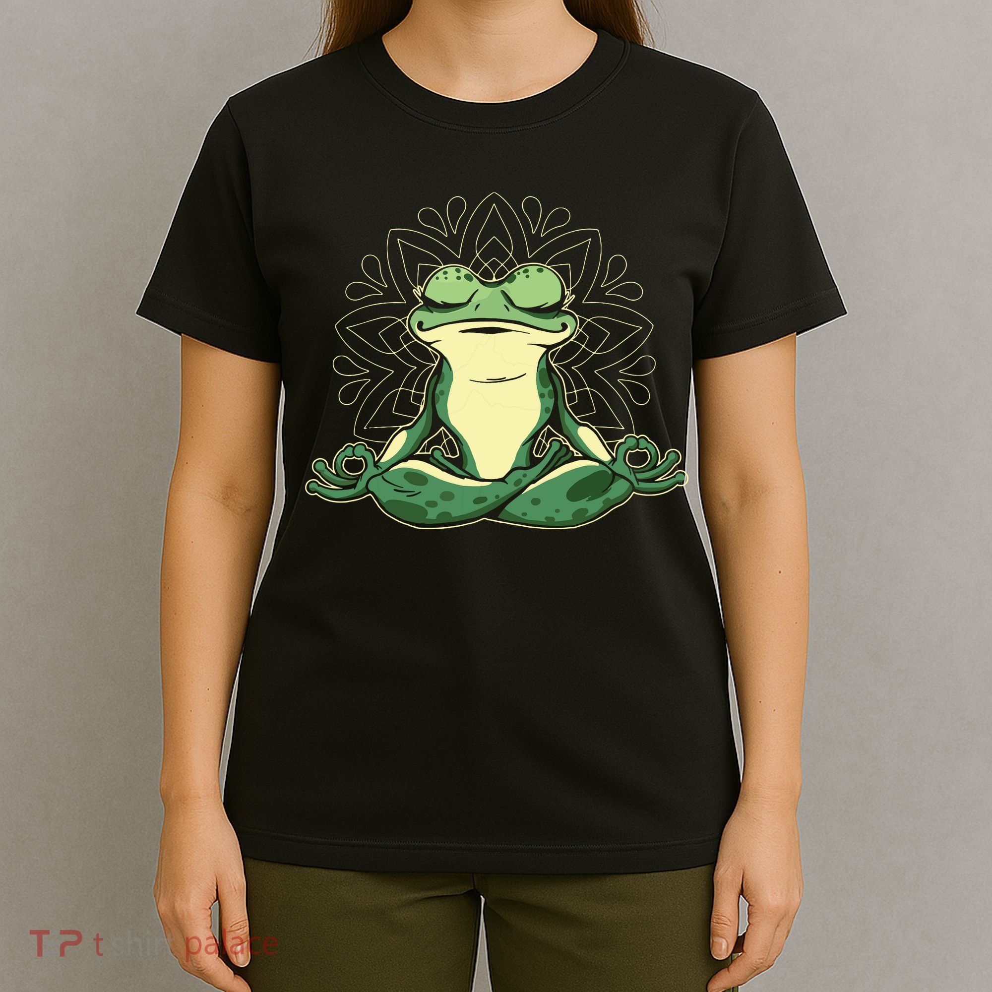 Meditating Yoga Frog T-Shirt