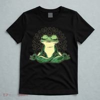 Meditating Yoga Frog T-Shirt thumb 5