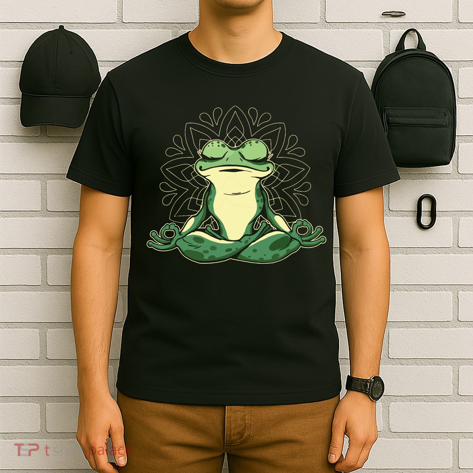 Meditating Yoga Frog T-Shirt