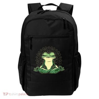 Meditating Yoga Frog Backpack