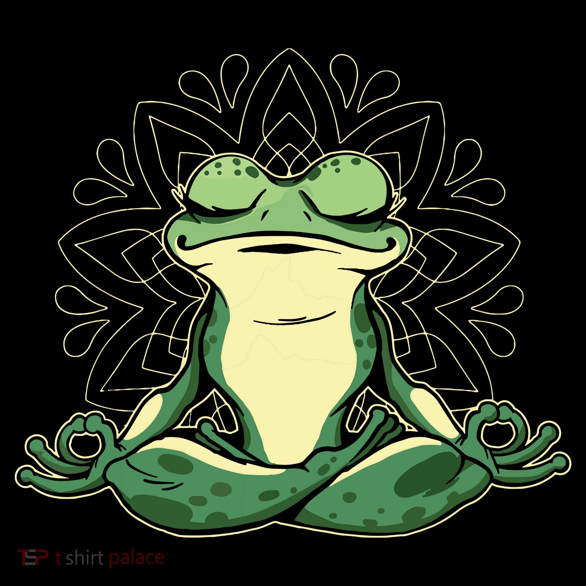 Meditating Yoga Frog Bucket Hat