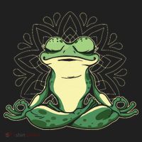 Meditating Yoga Frog Beanie thumb 2