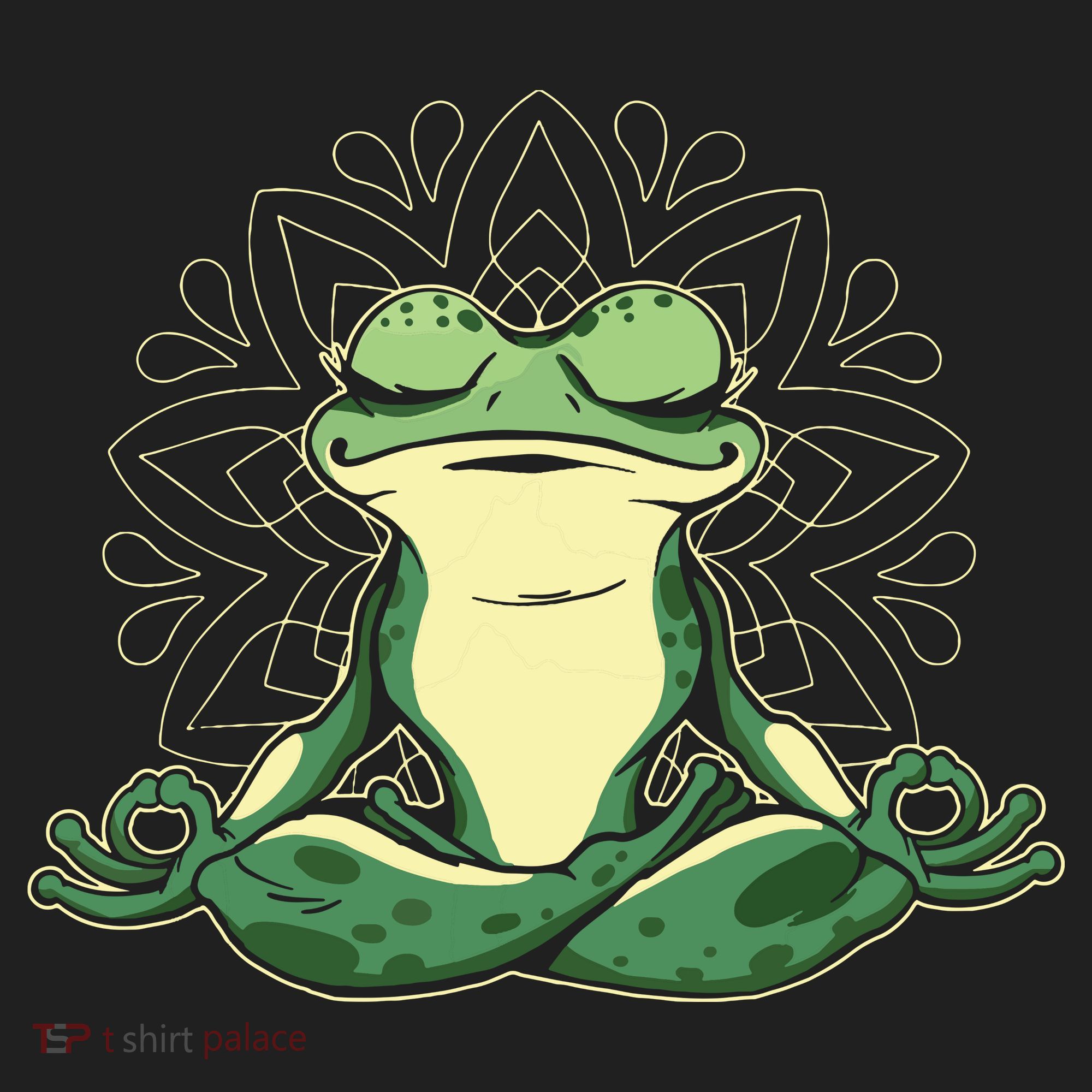 Meditating Yoga Frog Beanie