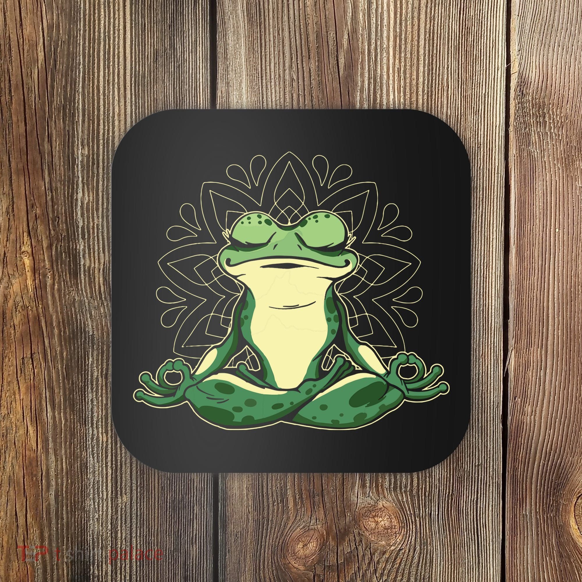 Meditating Yoga Frog Coaster