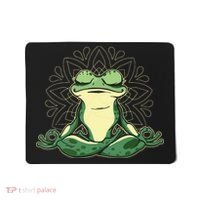 Meditating Yoga Frog Mousepad thumb 0