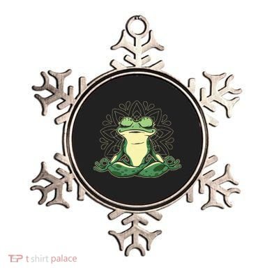 Meditating Yoga Frog Ornament