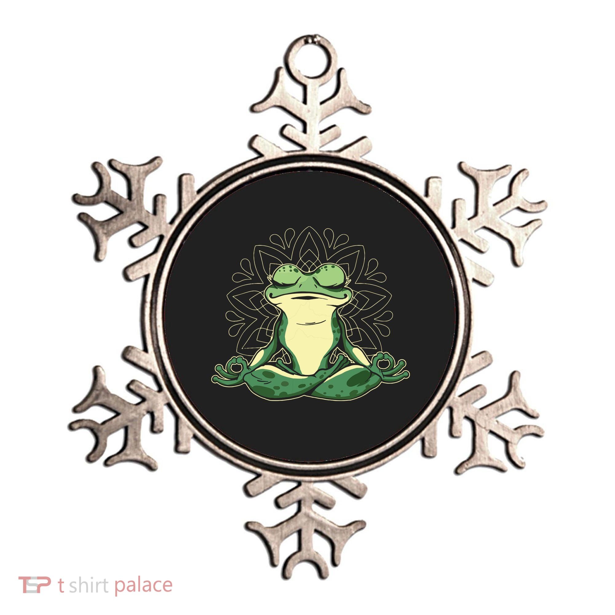 Meditating Yoga Frog Ornament