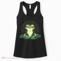 Meditating Yoga Frog Women's Tank Top thumb 0