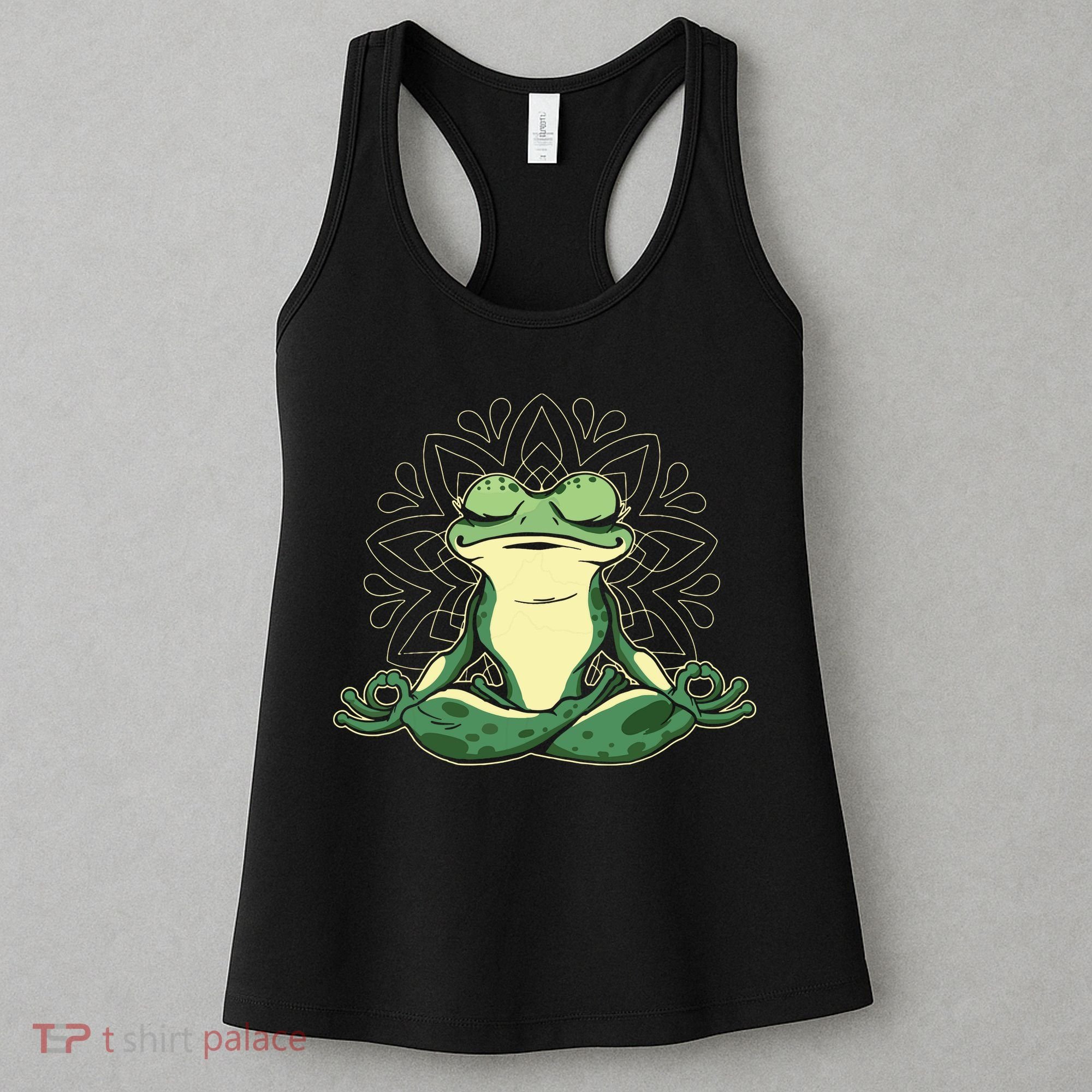 Meditating Yoga Frog Women's Tank Top