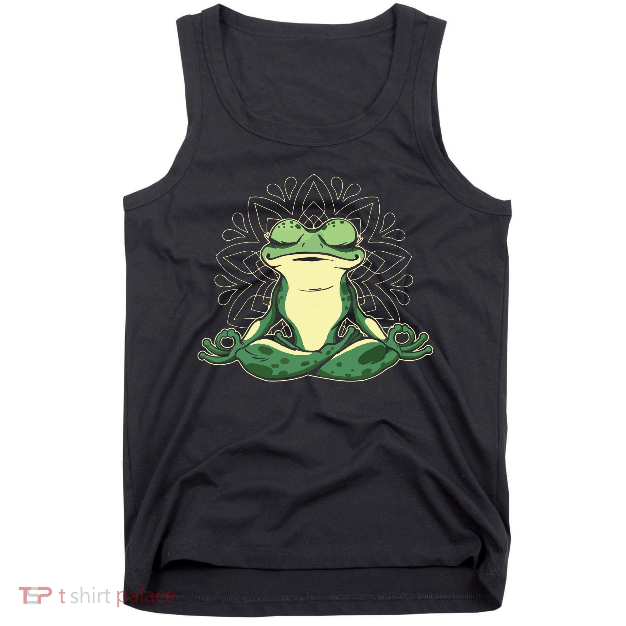 Meditating Yoga Frog Tank Top