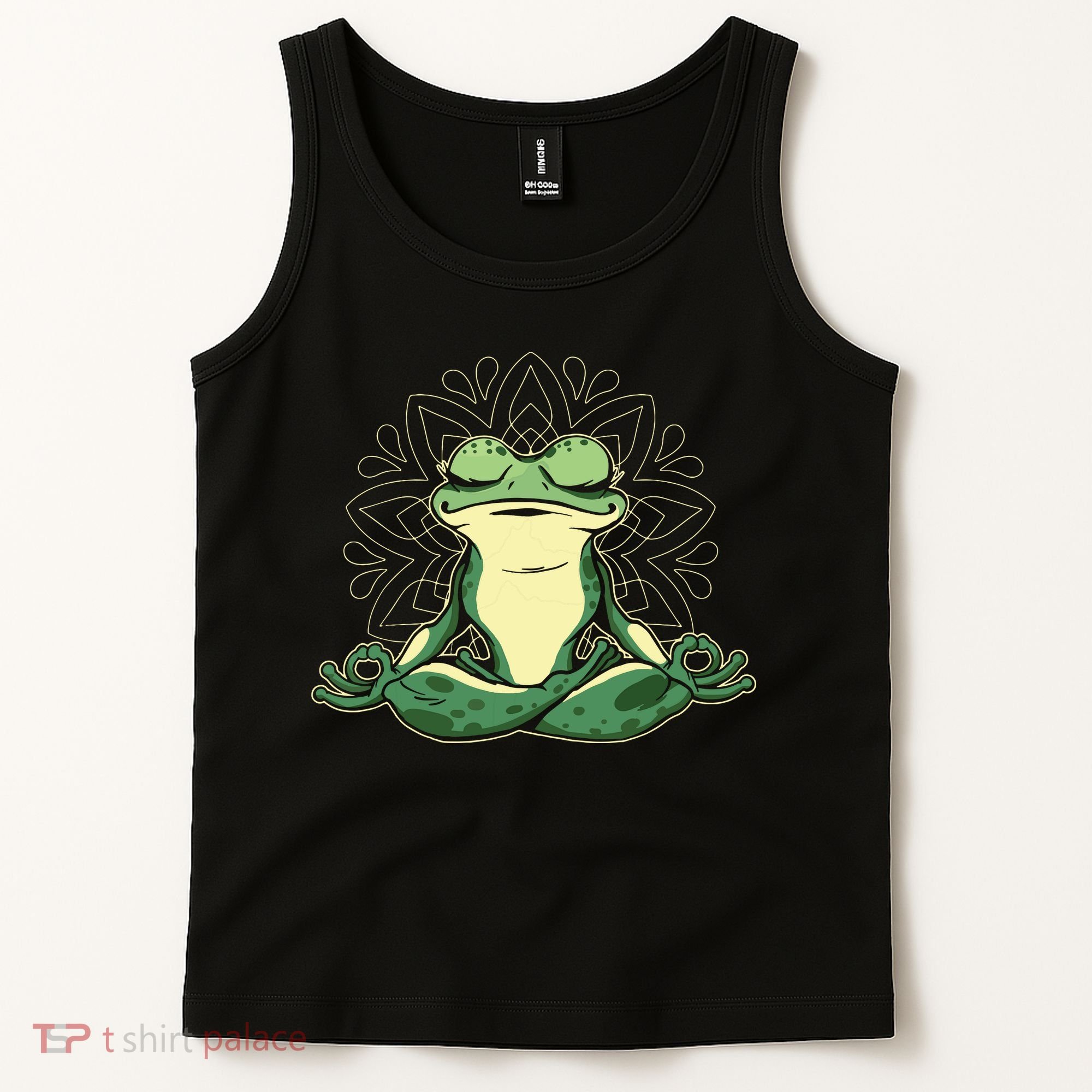 Meditating Yoga Frog Tank Top