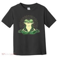 Meditating Yoga Frog Toddler T-Shirt thumb 0
