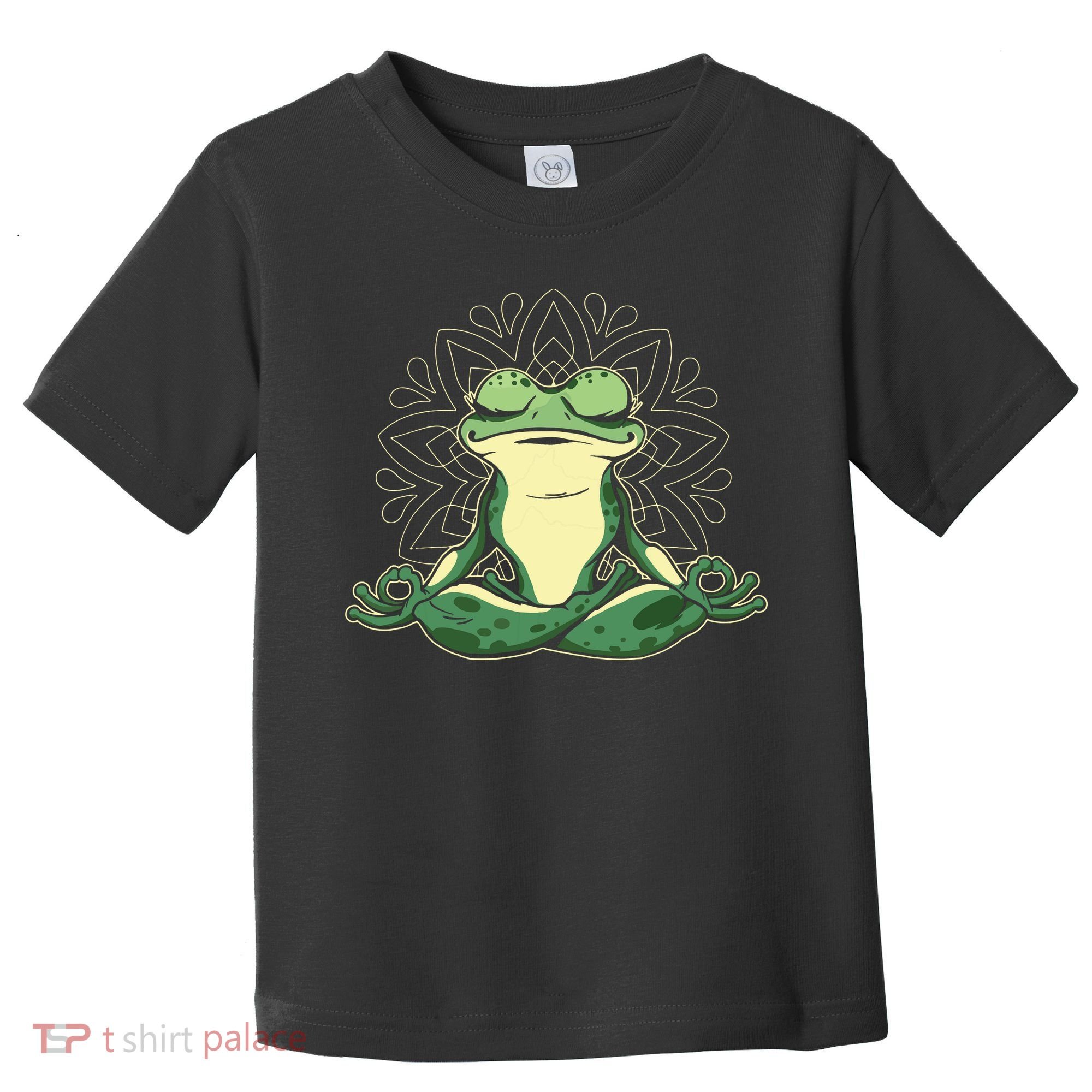 Meditating Yoga Frog Toddler T-Shirt