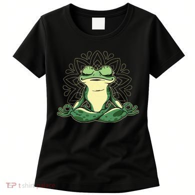 Meditating Yoga Frog Women's T-Shirt