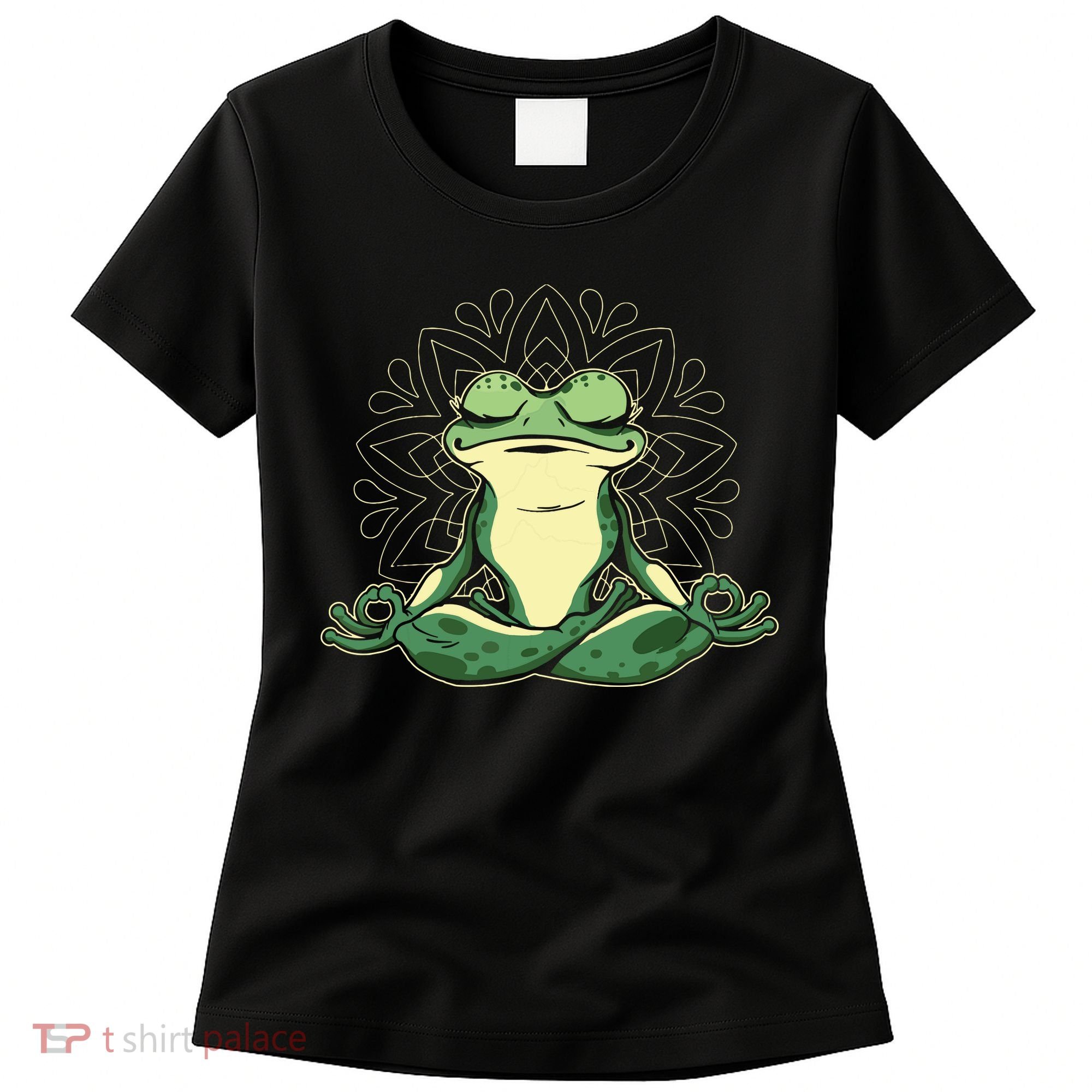 Meditating Yoga Frog Women's T-Shirt