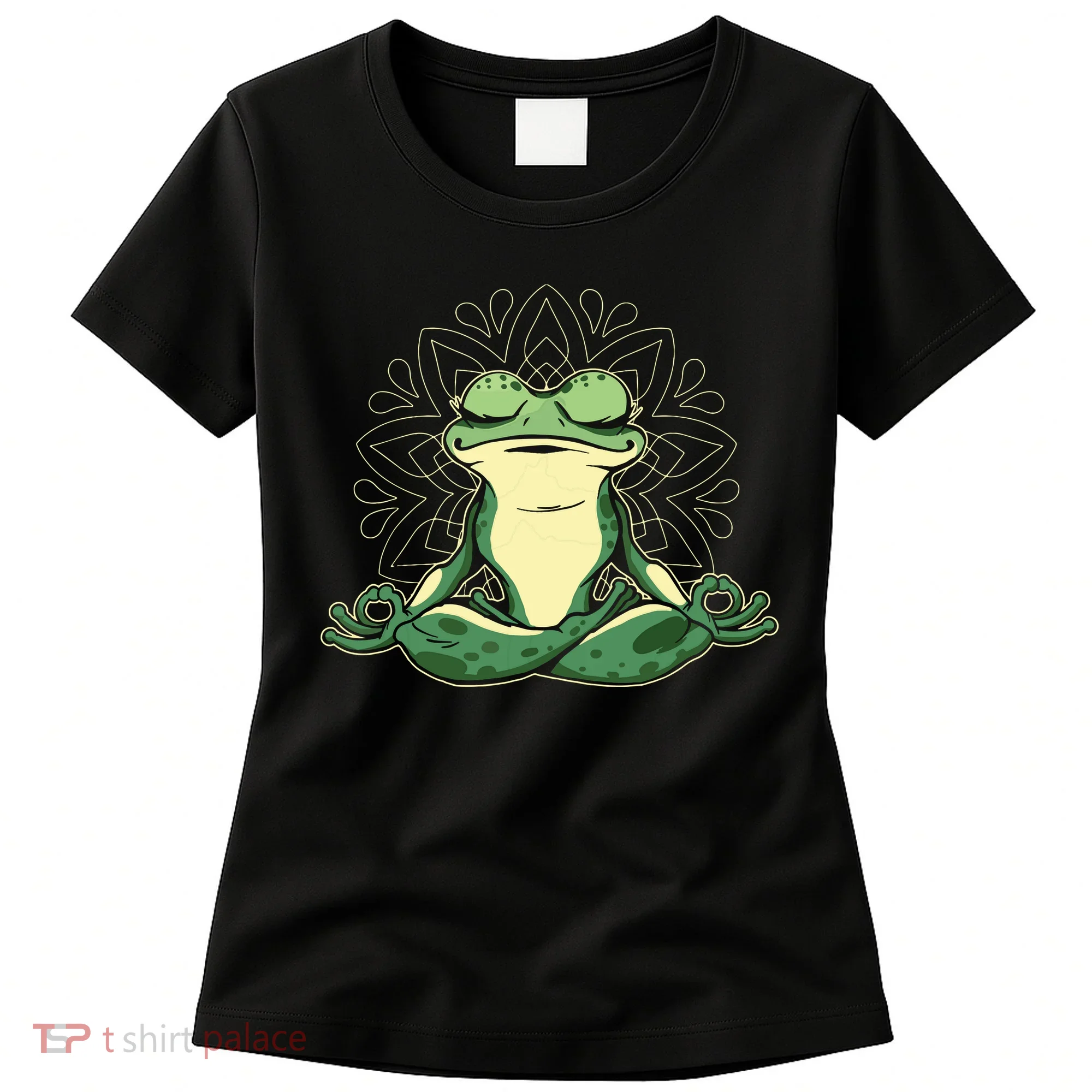 Meditating Yoga Frog Women's T-Shirt