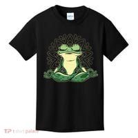 Meditating Yoga Frog Kids T-Shirt thumb 0