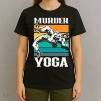 Murder Yoga Funny Retro Vintage Wrestler Wrestling T-Shirt thumb 4