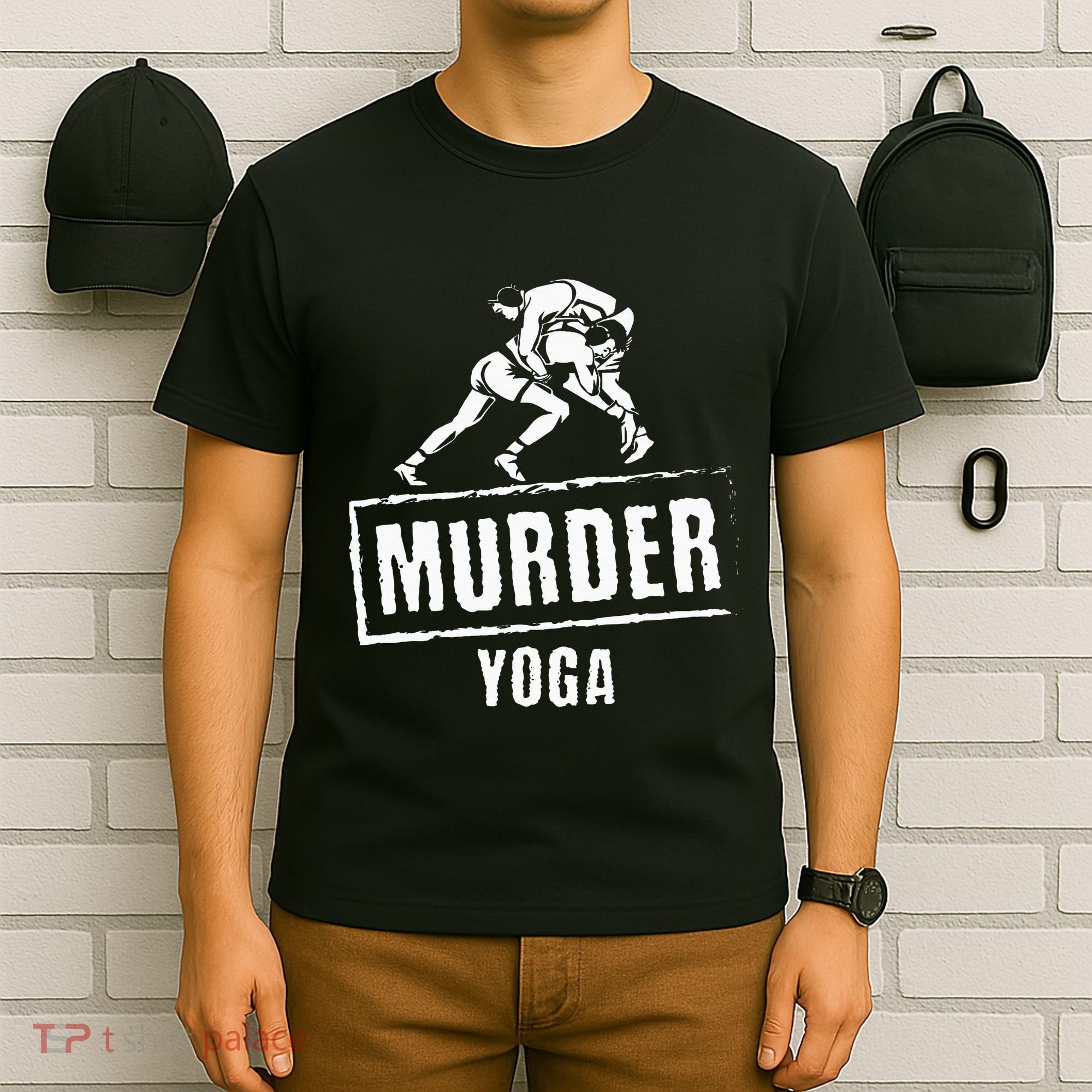 Murder Yoga Fighter Wrestling Gear Wrestling Rules T-Shirt