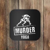Murder Yoga Fighter Wrestling Gear Wrestling Rules Coaster thumb 0