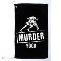 Murder Yoga Fighter Wrestling Gear Wrestling Rules Golf Towel thumb 0