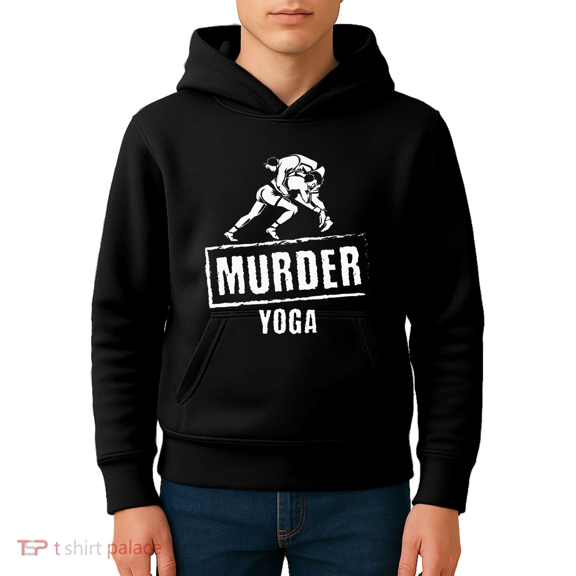 Murder Yoga Fighter Wrestling Gear Wrestling Rules Kids Hoodie