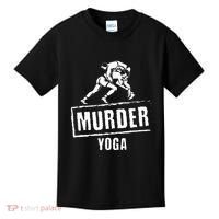 Murder Yoga Fighter Wrestling Gear Wrestling Rules Kids T-Shirt thumb 0