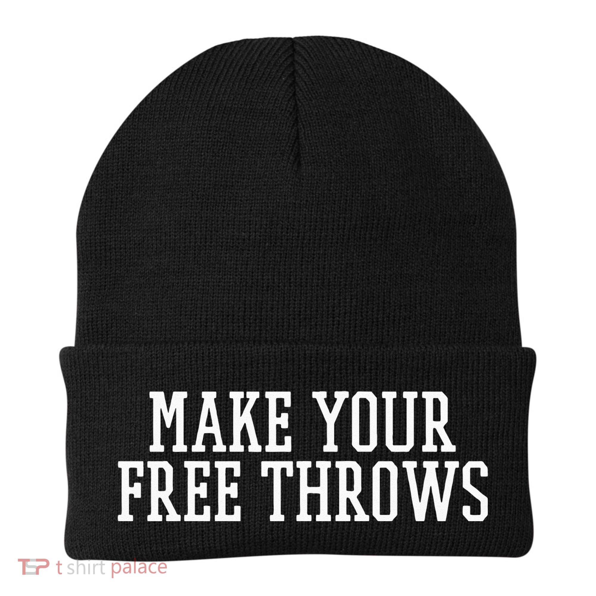 Make Your Free Throws Basketball Team Funny Parlay Betting Beanie