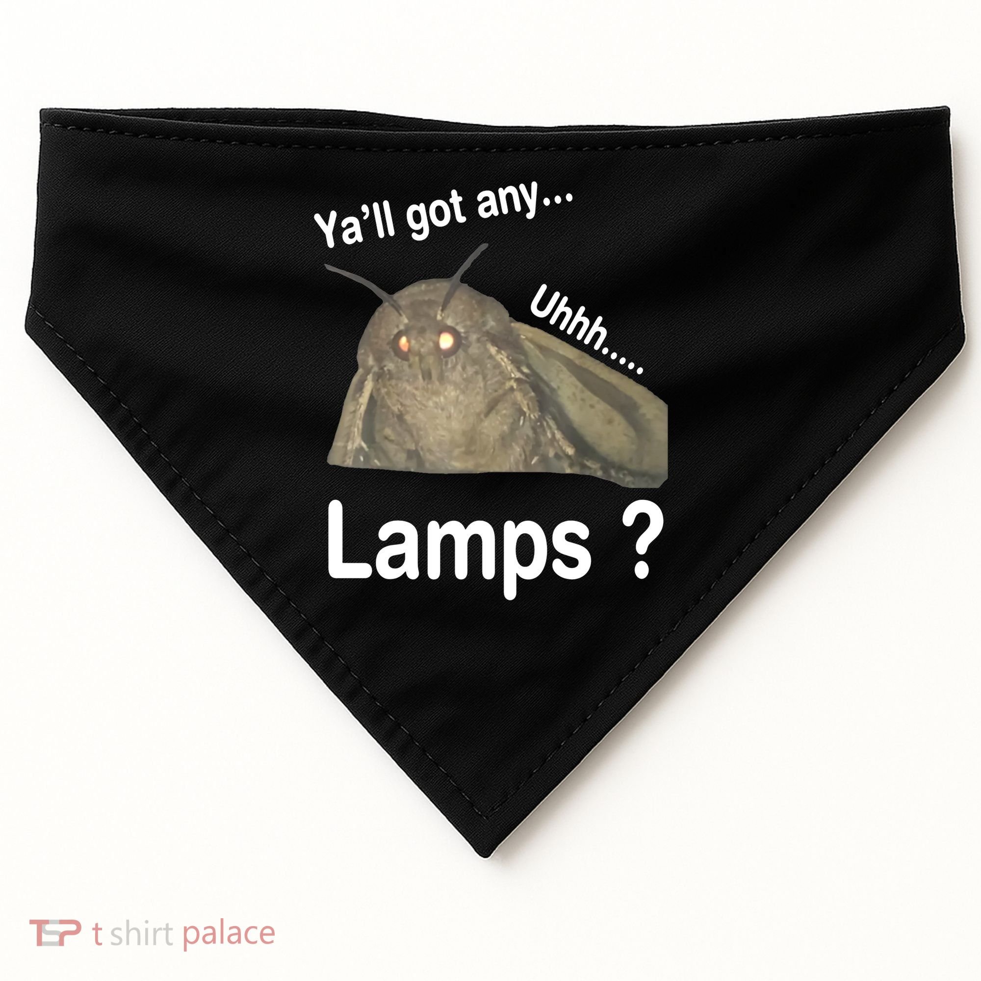 Moth Yall Got Any Lamps? Meme USA-Made Doggie Bandana