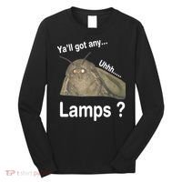 Moth Yall Got Any Lamps? Meme Long Sleeve Shirt thumb 0