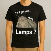 Moth Yall Got Any Lamps? Meme T-Shirt thumb 3