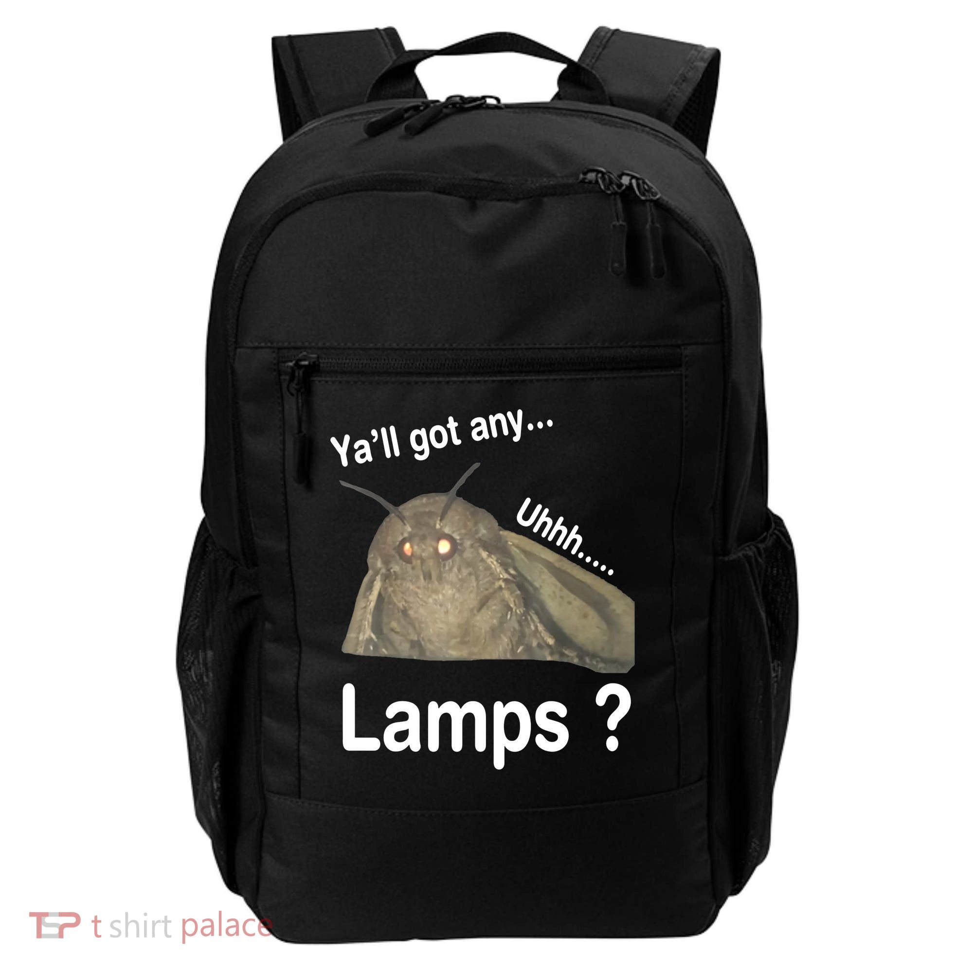 Moth Yall Got Any Lamps? Meme Backpack